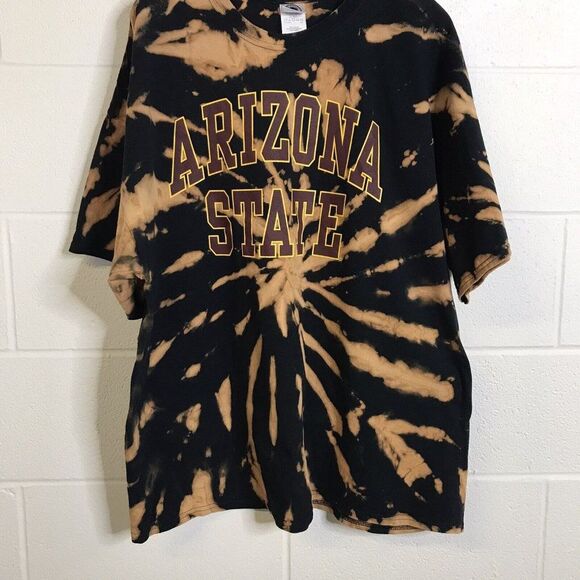 New Agenda by Perrin T-Shirt Size 2XL Arizona State Black Tie Dye - Picture 3 of 11